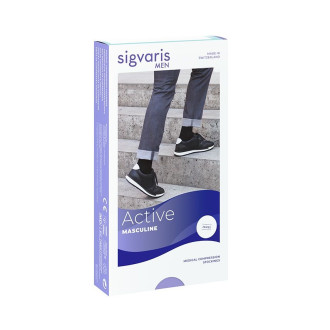 SIGVARIS Active MASCULINE Kompressionskniestrümpfe AD